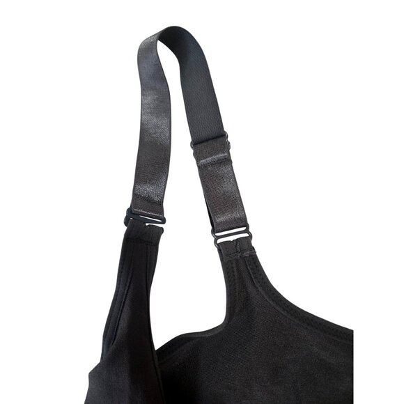 Seamless Shapewear Shaping Slip By Black Fuchsia Adjustable Straps M Charcoal Gr - Picture 3 of 5